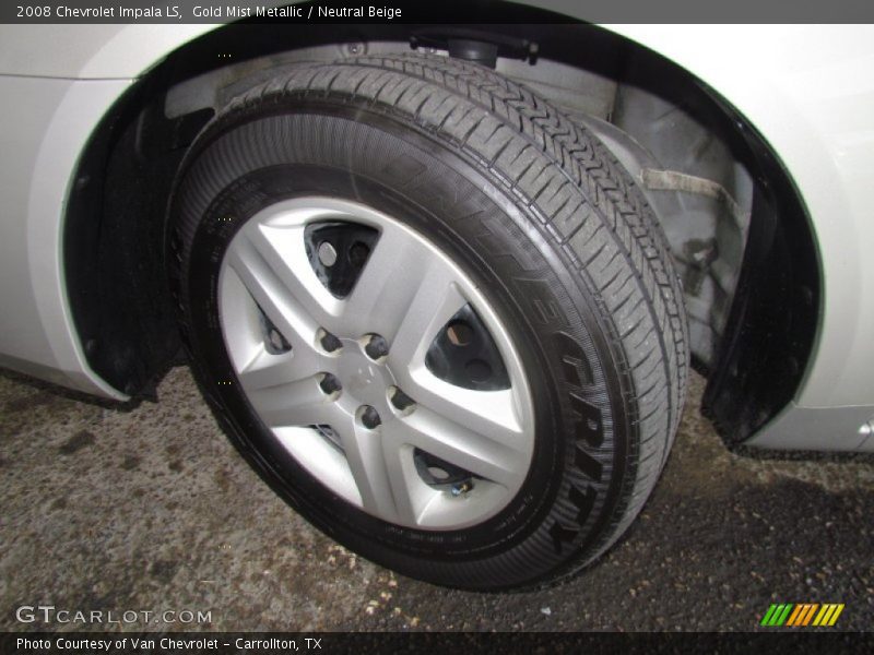 Gold Mist Metallic / Neutral Beige 2008 Chevrolet Impala LS