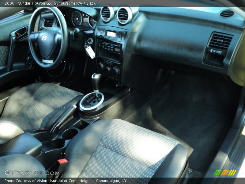 Sunburst Yellow / Black 2006 Hyundai Tiburon GS