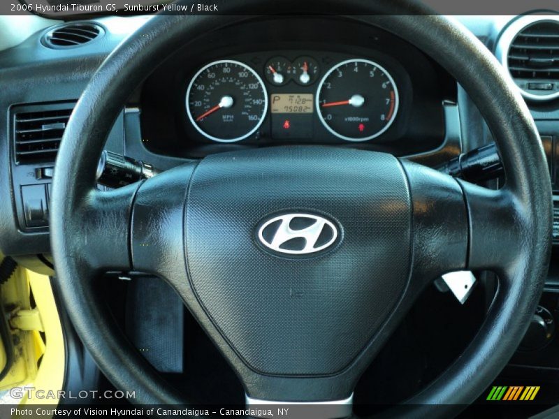 Sunburst Yellow / Black 2006 Hyundai Tiburon GS