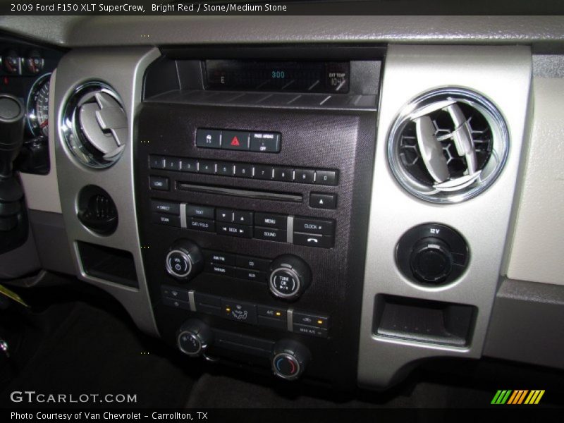 Bright Red / Stone/Medium Stone 2009 Ford F150 XLT SuperCrew