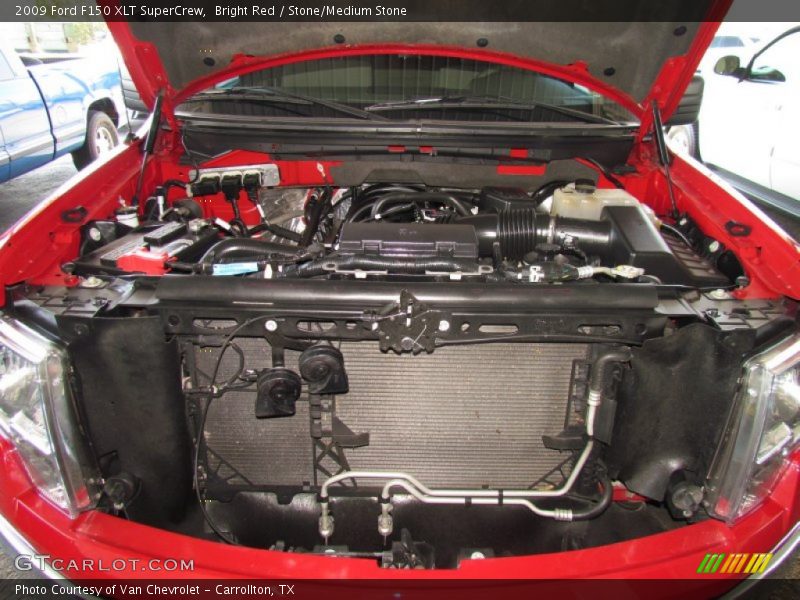 Bright Red / Stone/Medium Stone 2009 Ford F150 XLT SuperCrew