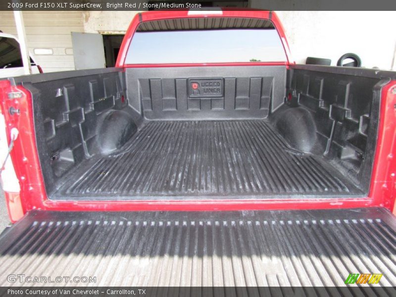 Bright Red / Stone/Medium Stone 2009 Ford F150 XLT SuperCrew