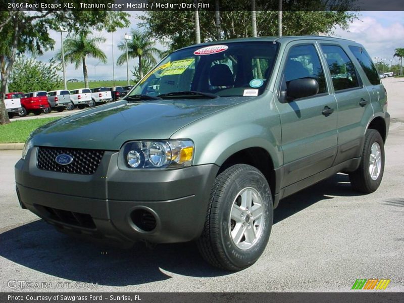 Titanium Green Metallic / Medium/Dark Flint 2006 Ford Escape XLS