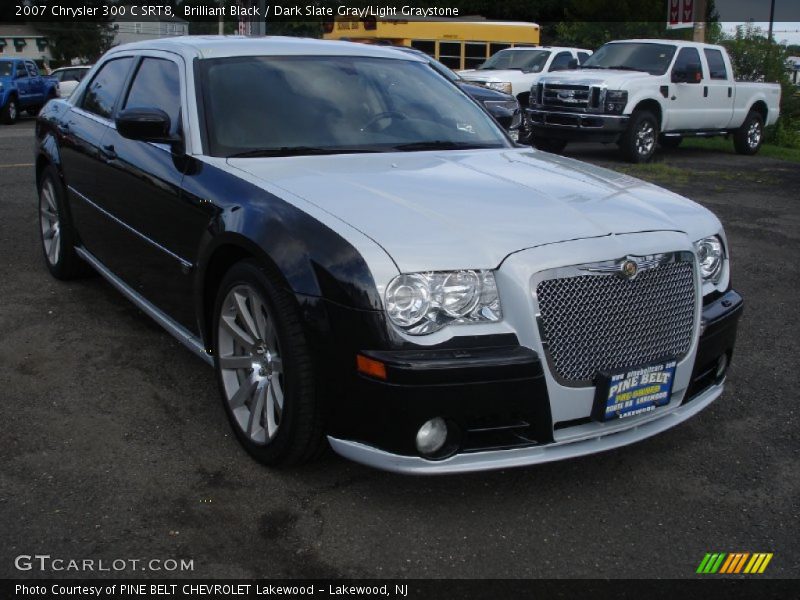 Brilliant Black / Dark Slate Gray/Light Graystone 2007 Chrysler 300 C SRT8