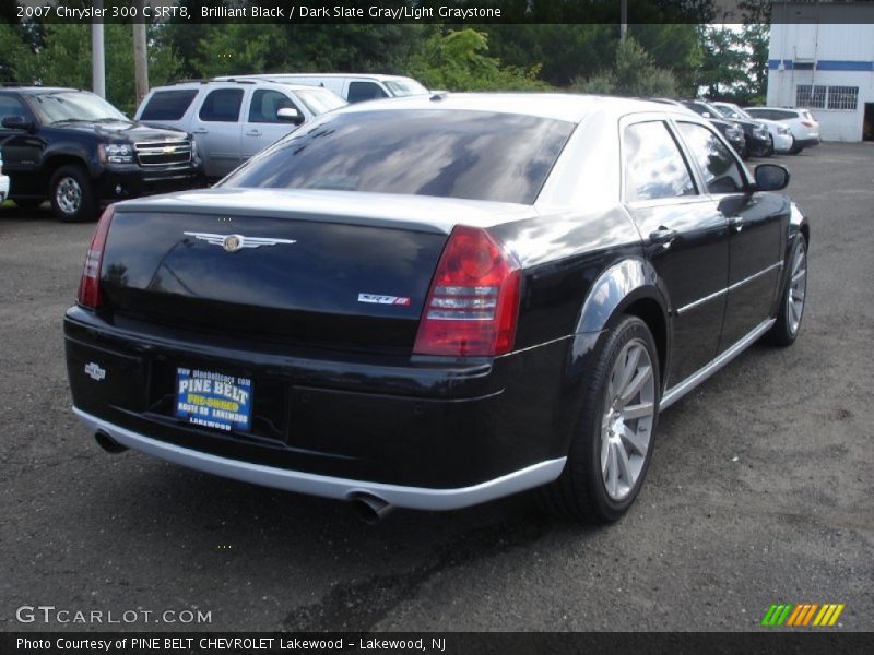 Brilliant Black / Dark Slate Gray/Light Graystone 2007 Chrysler 300 C SRT8