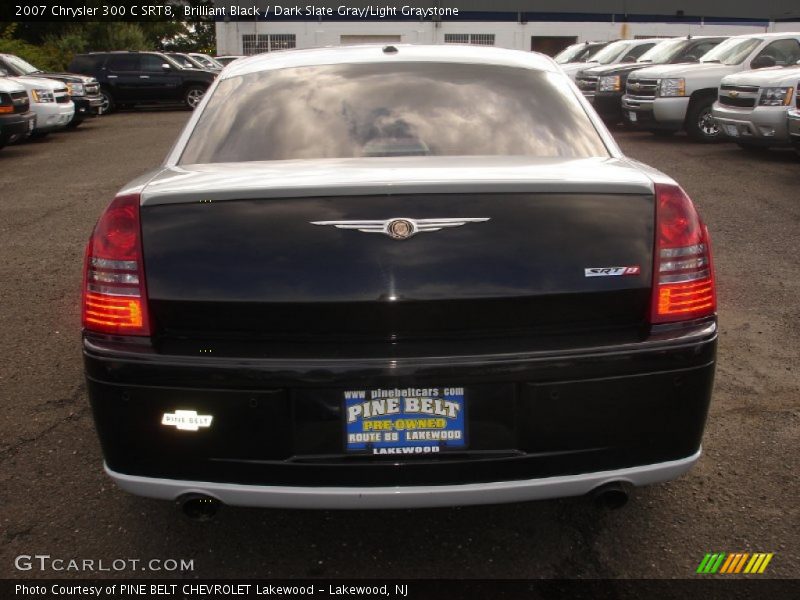 Brilliant Black / Dark Slate Gray/Light Graystone 2007 Chrysler 300 C SRT8