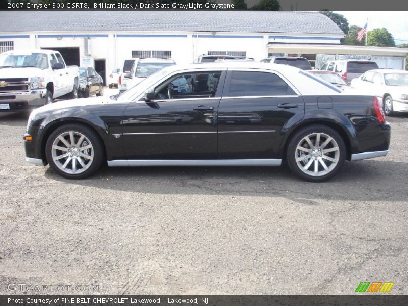 Brilliant Black / Dark Slate Gray/Light Graystone 2007 Chrysler 300 C SRT8