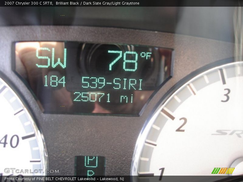 Brilliant Black / Dark Slate Gray/Light Graystone 2007 Chrysler 300 C SRT8