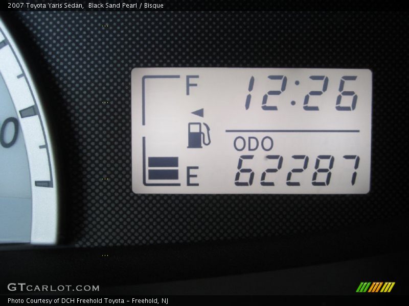 Black Sand Pearl / Bisque 2007 Toyota Yaris Sedan