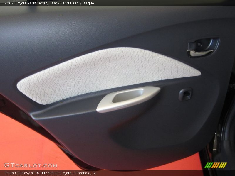 Black Sand Pearl / Bisque 2007 Toyota Yaris Sedan