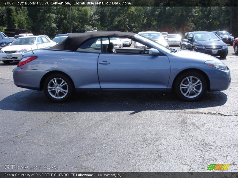 Cosmic Blue Metallic / Dark Stone 2007 Toyota Solara SE V6 Convertible