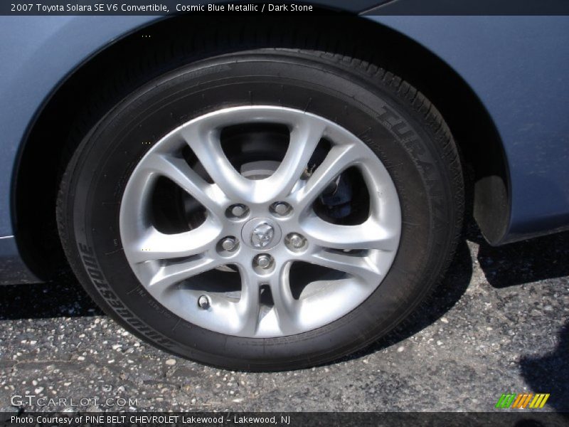 Cosmic Blue Metallic / Dark Stone 2007 Toyota Solara SE V6 Convertible