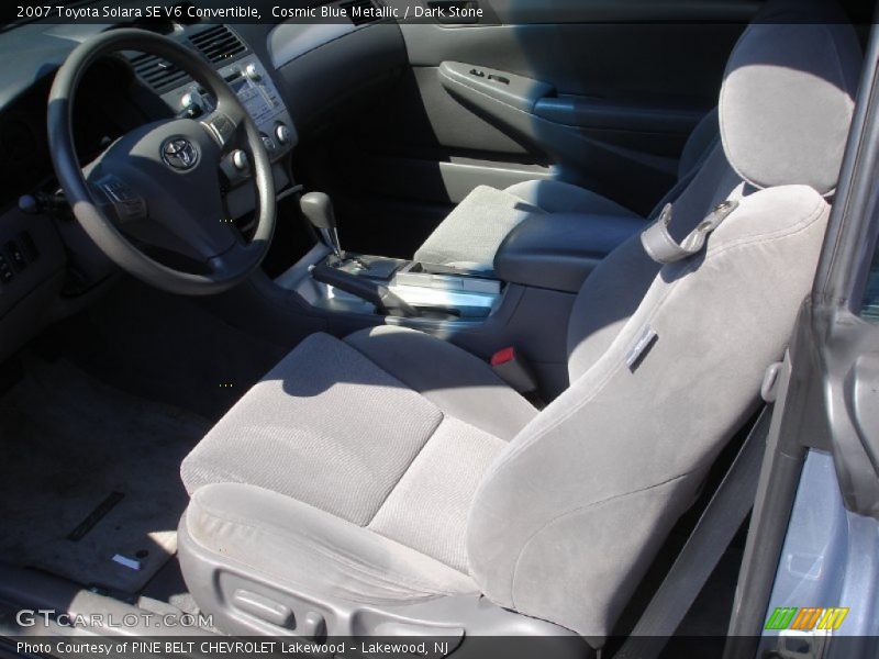 Cosmic Blue Metallic / Dark Stone 2007 Toyota Solara SE V6 Convertible
