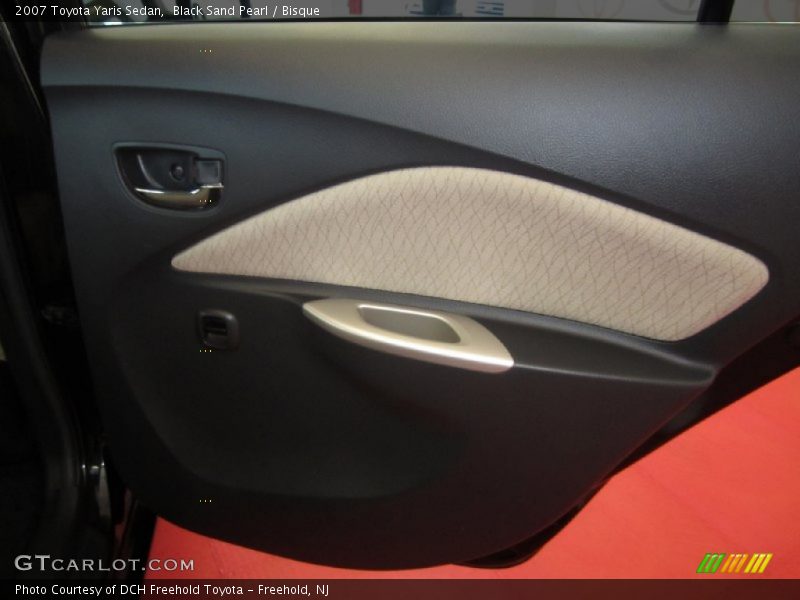 Black Sand Pearl / Bisque 2007 Toyota Yaris Sedan