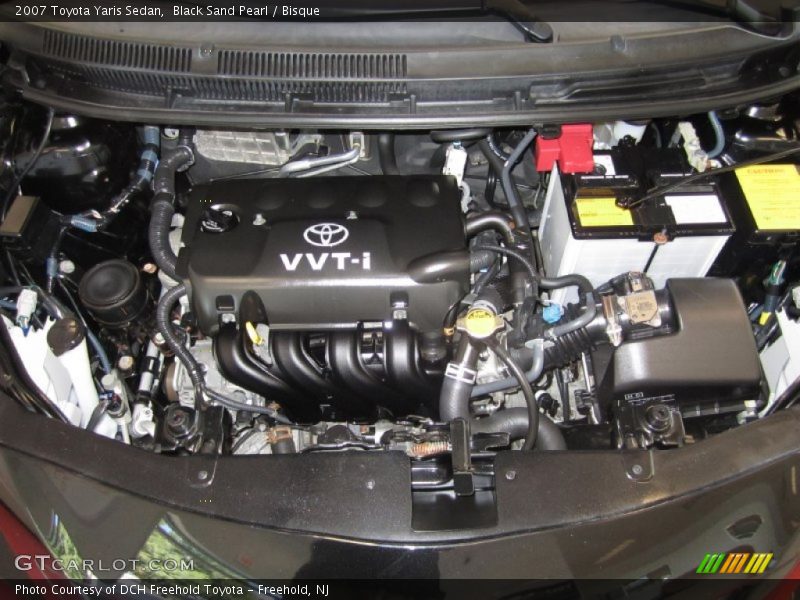 Black Sand Pearl / Bisque 2007 Toyota Yaris Sedan