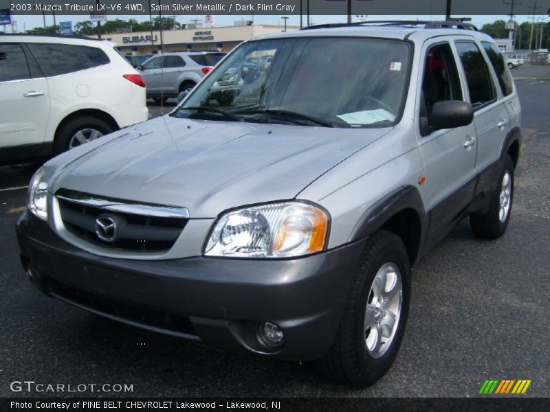 Satin Silver Metallic / Dark Flint Gray 2003 Mazda Tribute LX-V6 4WD