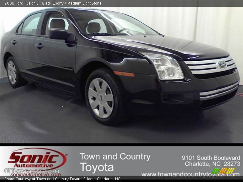 Black Ebony / Medium Light Stone 2008 Ford Fusion S