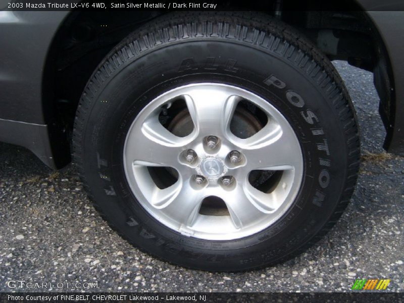 Satin Silver Metallic / Dark Flint Gray 2003 Mazda Tribute LX-V6 4WD