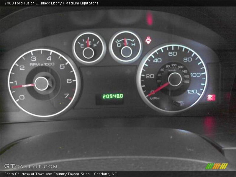 Black Ebony / Medium Light Stone 2008 Ford Fusion S
