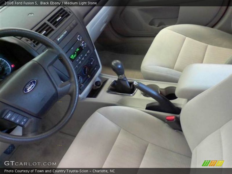Black Ebony / Medium Light Stone 2008 Ford Fusion S