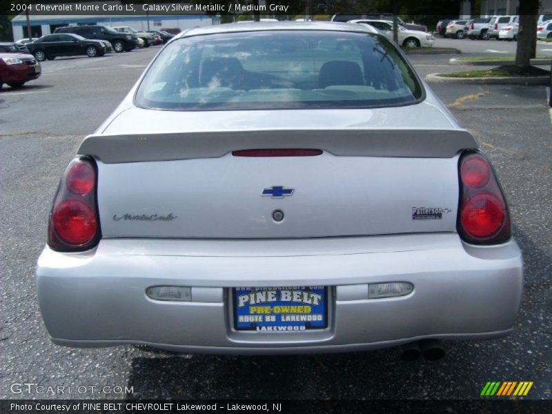 Galaxy Silver Metallic / Medium Gray 2004 Chevrolet Monte Carlo LS