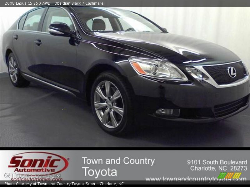 Obsidian Black / Cashmere 2008 Lexus GS 350 AWD