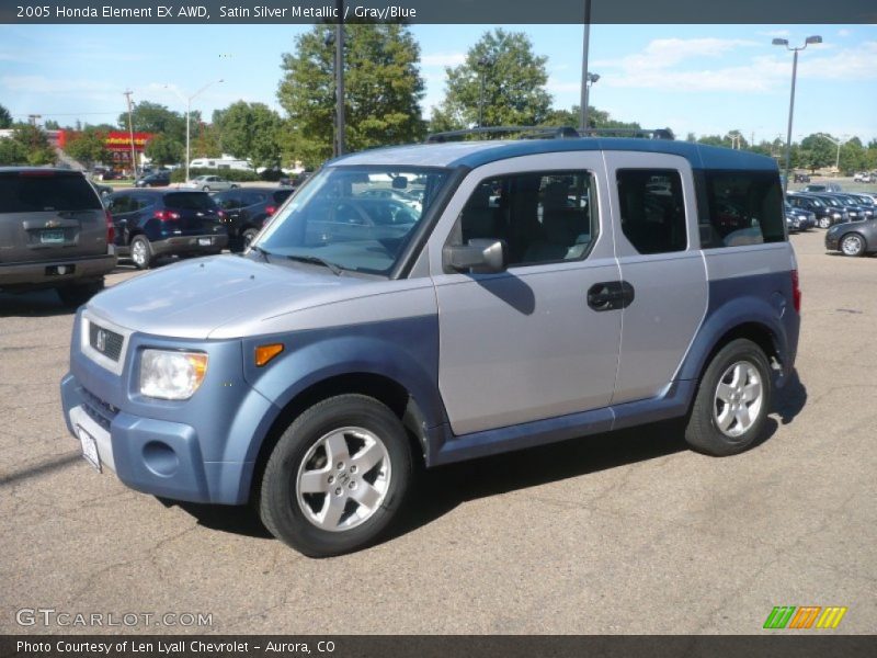 Satin Silver Metallic / Gray/Blue 2005 Honda Element EX AWD