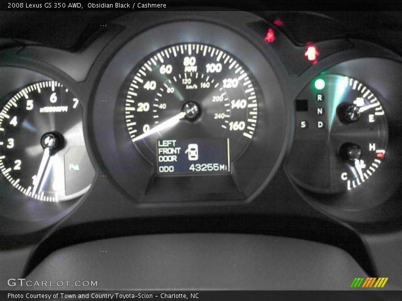 Obsidian Black / Cashmere 2008 Lexus GS 350 AWD