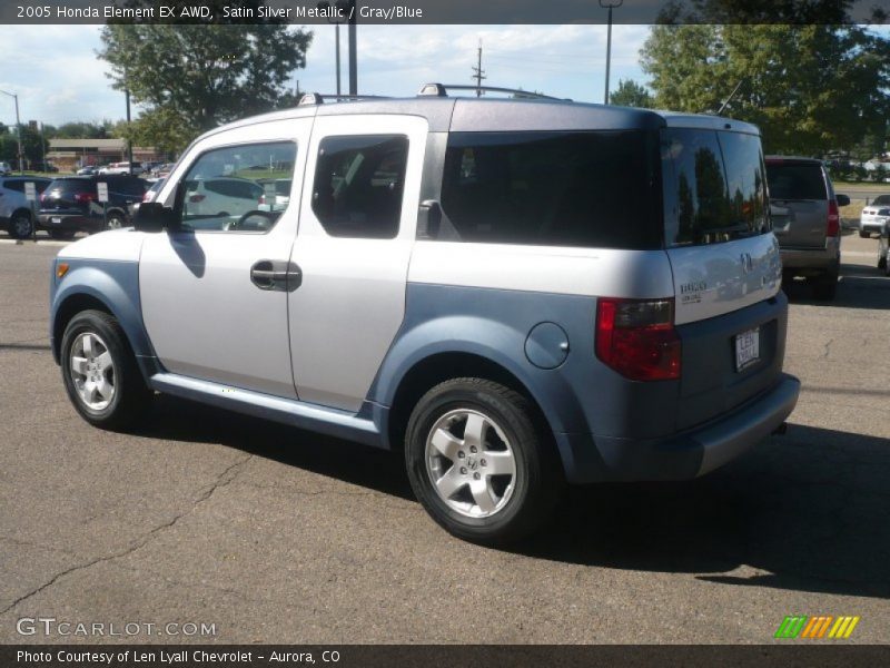 Satin Silver Metallic / Gray/Blue 2005 Honda Element EX AWD