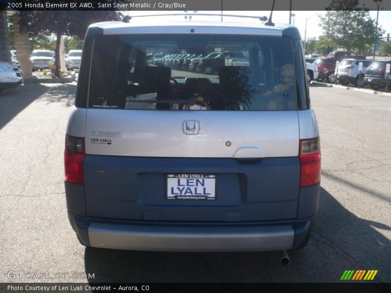 Satin Silver Metallic / Gray/Blue 2005 Honda Element EX AWD