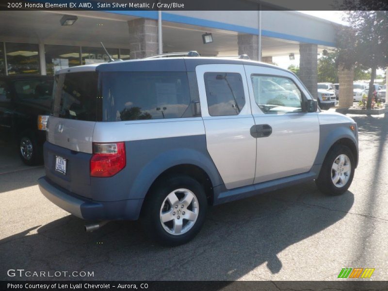 Satin Silver Metallic / Gray/Blue 2005 Honda Element EX AWD