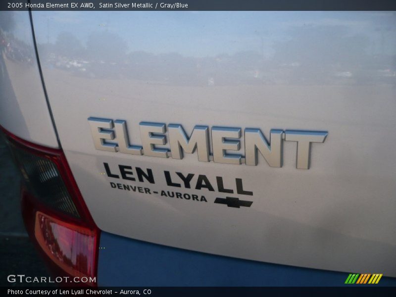 Satin Silver Metallic / Gray/Blue 2005 Honda Element EX AWD
