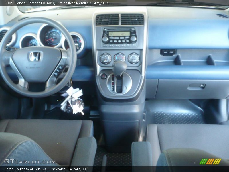 Satin Silver Metallic / Gray/Blue 2005 Honda Element EX AWD