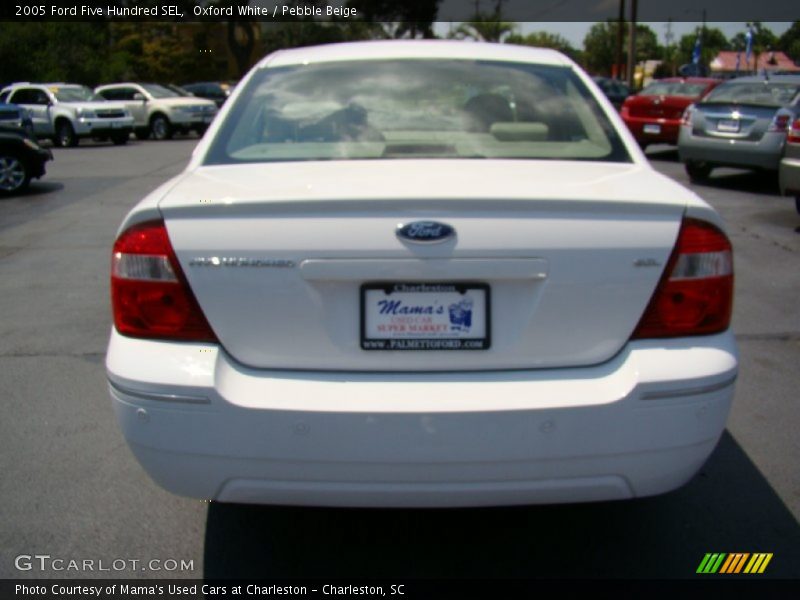 Oxford White / Pebble Beige 2005 Ford Five Hundred SEL