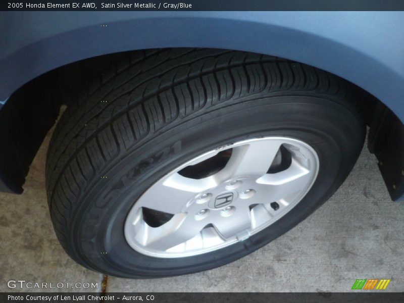 Satin Silver Metallic / Gray/Blue 2005 Honda Element EX AWD