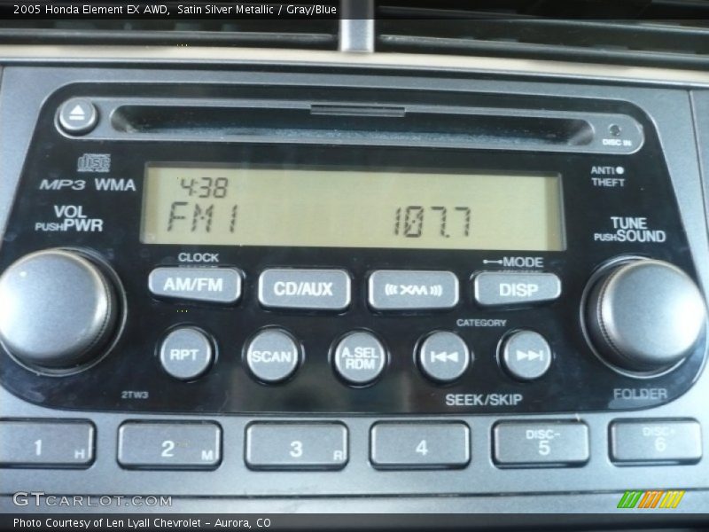 Satin Silver Metallic / Gray/Blue 2005 Honda Element EX AWD