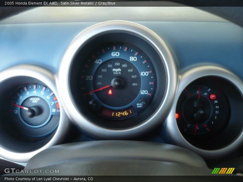 Satin Silver Metallic / Gray/Blue 2005 Honda Element EX AWD