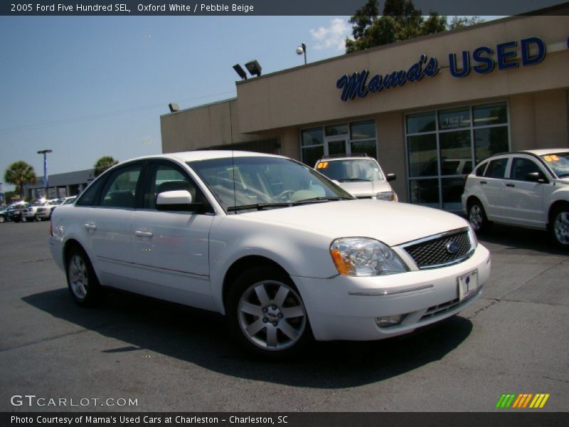 Oxford White / Pebble Beige 2005 Ford Five Hundred SEL