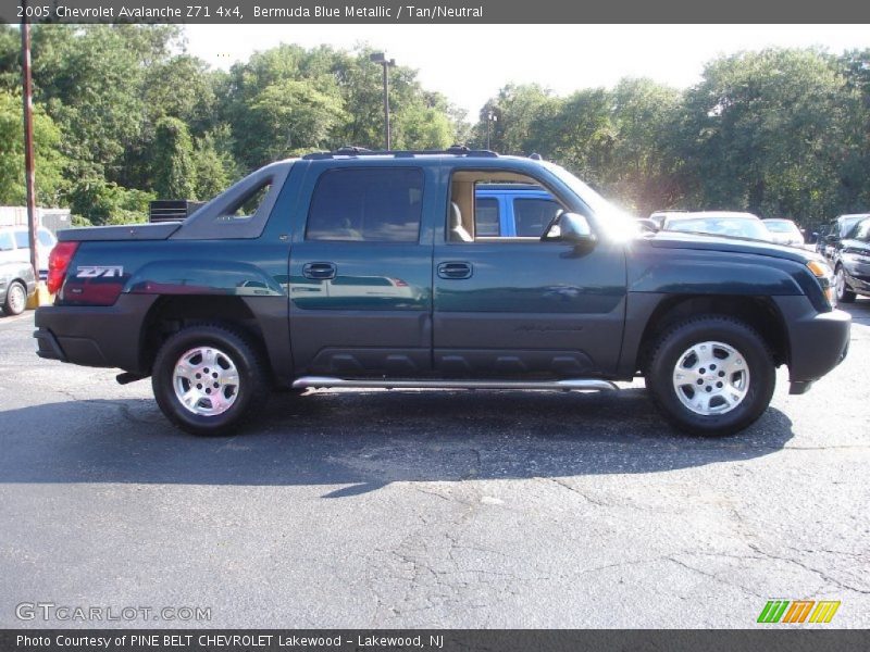 Bermuda Blue Metallic / Tan/Neutral 2005 Chevrolet Avalanche Z71 4x4