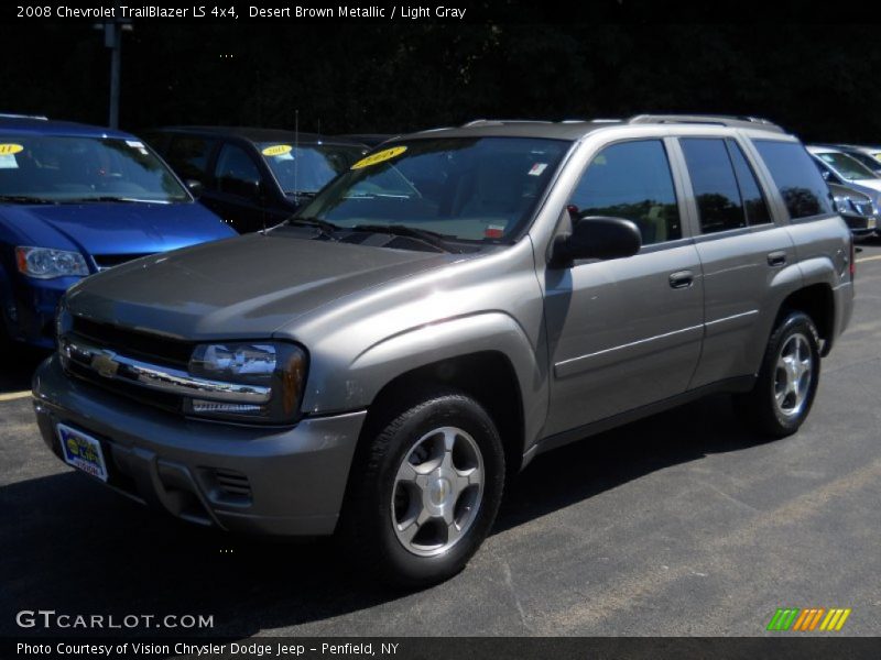 Desert Brown Metallic / Light Gray 2008 Chevrolet TrailBlazer LS 4x4