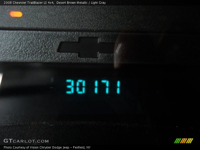 Desert Brown Metallic / Light Gray 2008 Chevrolet TrailBlazer LS 4x4