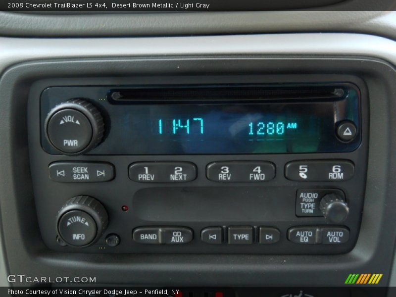 Desert Brown Metallic / Light Gray 2008 Chevrolet TrailBlazer LS 4x4