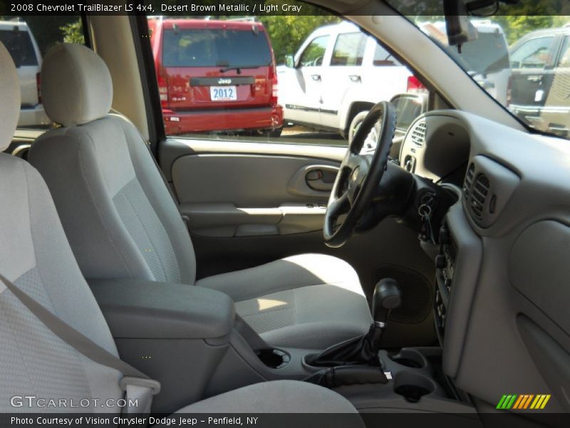 Desert Brown Metallic / Light Gray 2008 Chevrolet TrailBlazer LS 4x4