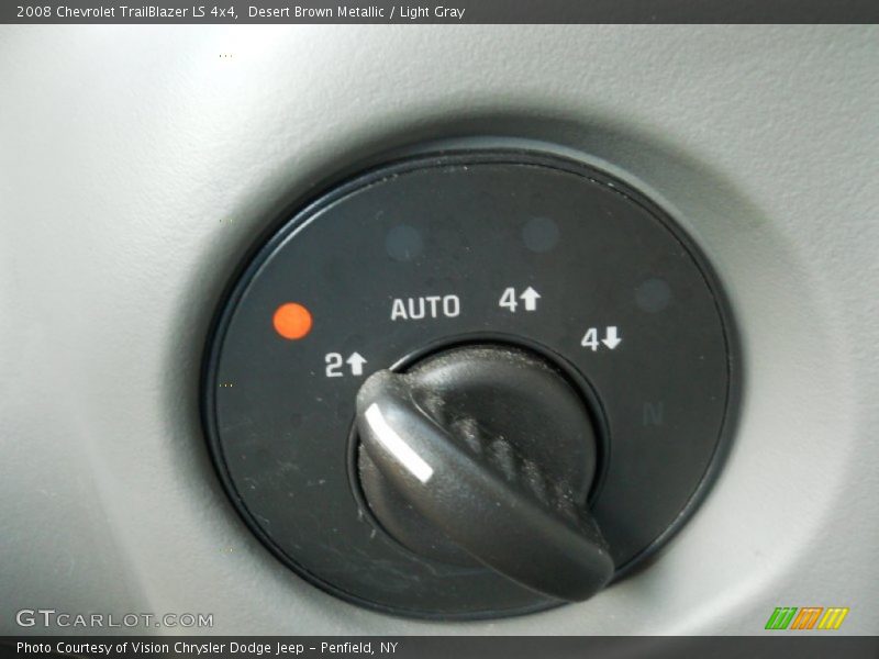 Desert Brown Metallic / Light Gray 2008 Chevrolet TrailBlazer LS 4x4