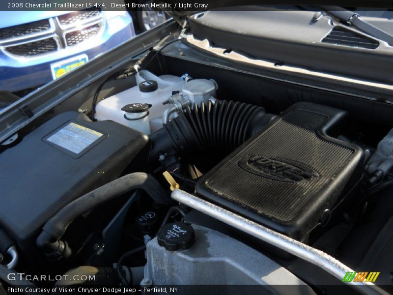 Desert Brown Metallic / Light Gray 2008 Chevrolet TrailBlazer LS 4x4