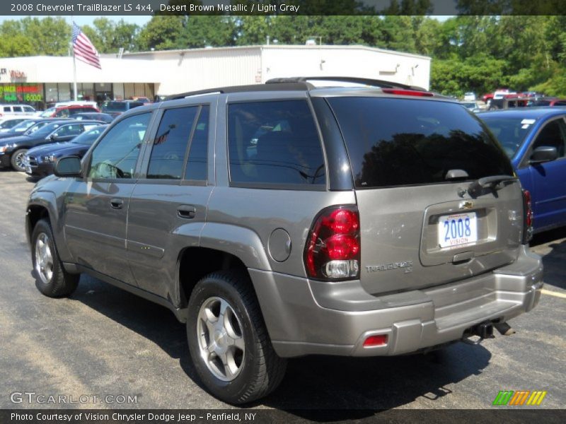 Desert Brown Metallic / Light Gray 2008 Chevrolet TrailBlazer LS 4x4