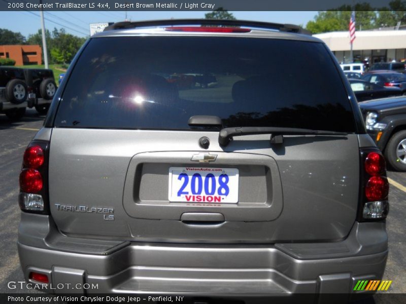 Desert Brown Metallic / Light Gray 2008 Chevrolet TrailBlazer LS 4x4