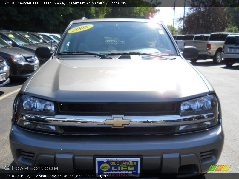 Desert Brown Metallic / Light Gray 2008 Chevrolet TrailBlazer LS 4x4