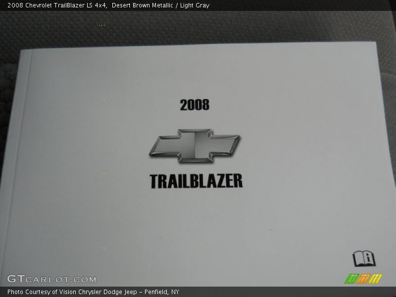 Desert Brown Metallic / Light Gray 2008 Chevrolet TrailBlazer LS 4x4
