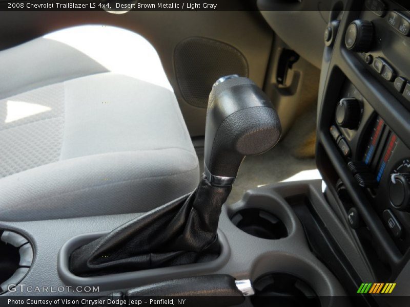 Desert Brown Metallic / Light Gray 2008 Chevrolet TrailBlazer LS 4x4